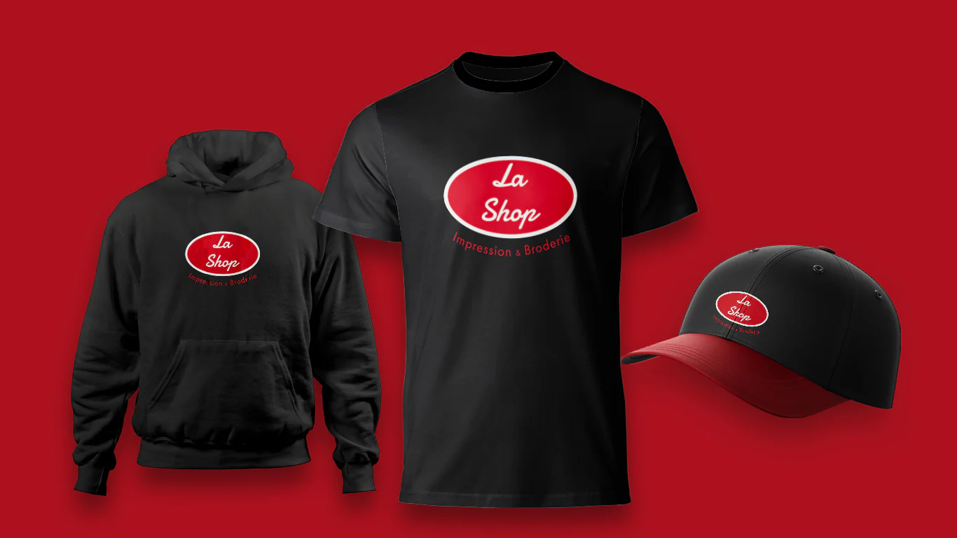 Vêtements personnalisés : t-shirts, hoodies, casquettes — La Shop Studio